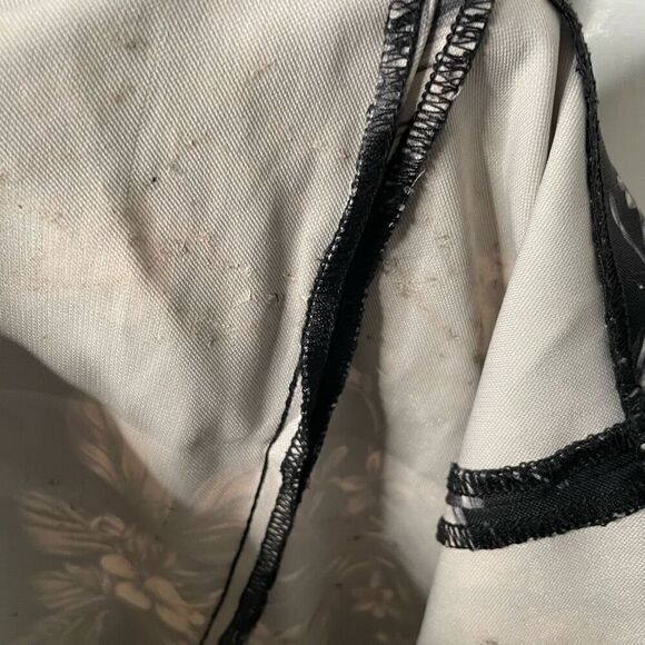 Sachin & Babi Womens Floral Sheath Dress 2 Black White Floral Cap Sleeve Demure - Picture 7 of 7